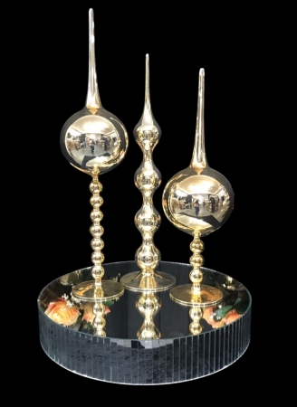 Yuvarlak Piano Masa Ortası Ayna 45 cm